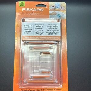 Fiskars stamp block in clear